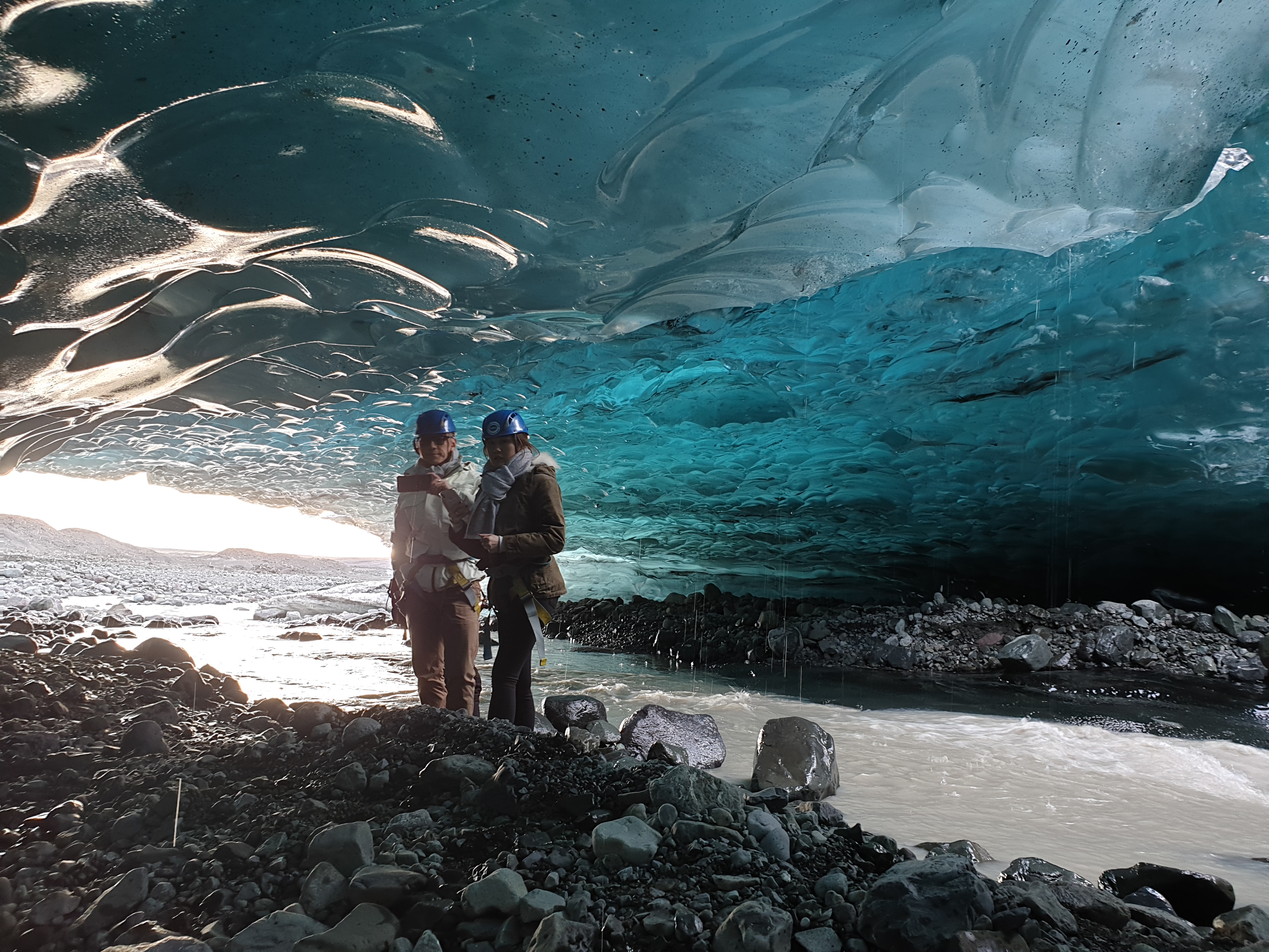 Crystal Blue Ice Cave Tour